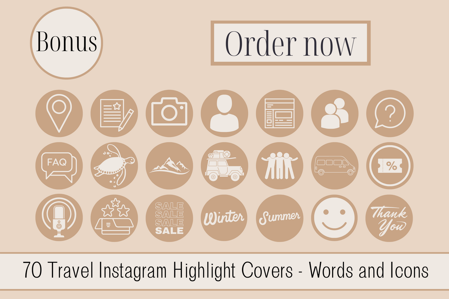 390 Canva Neutral Travel Themed Instagram Feed & Stories Templates
