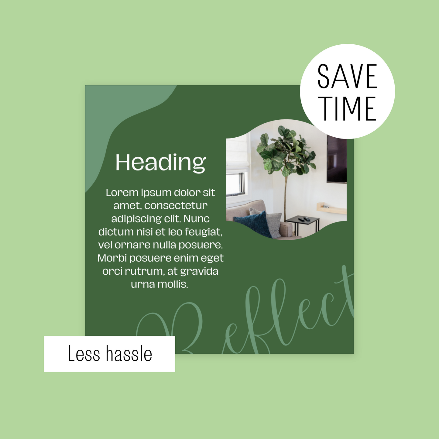 90 Canva Green Plant Themed Instagram Feed & Stories Templates Houseplants Green
