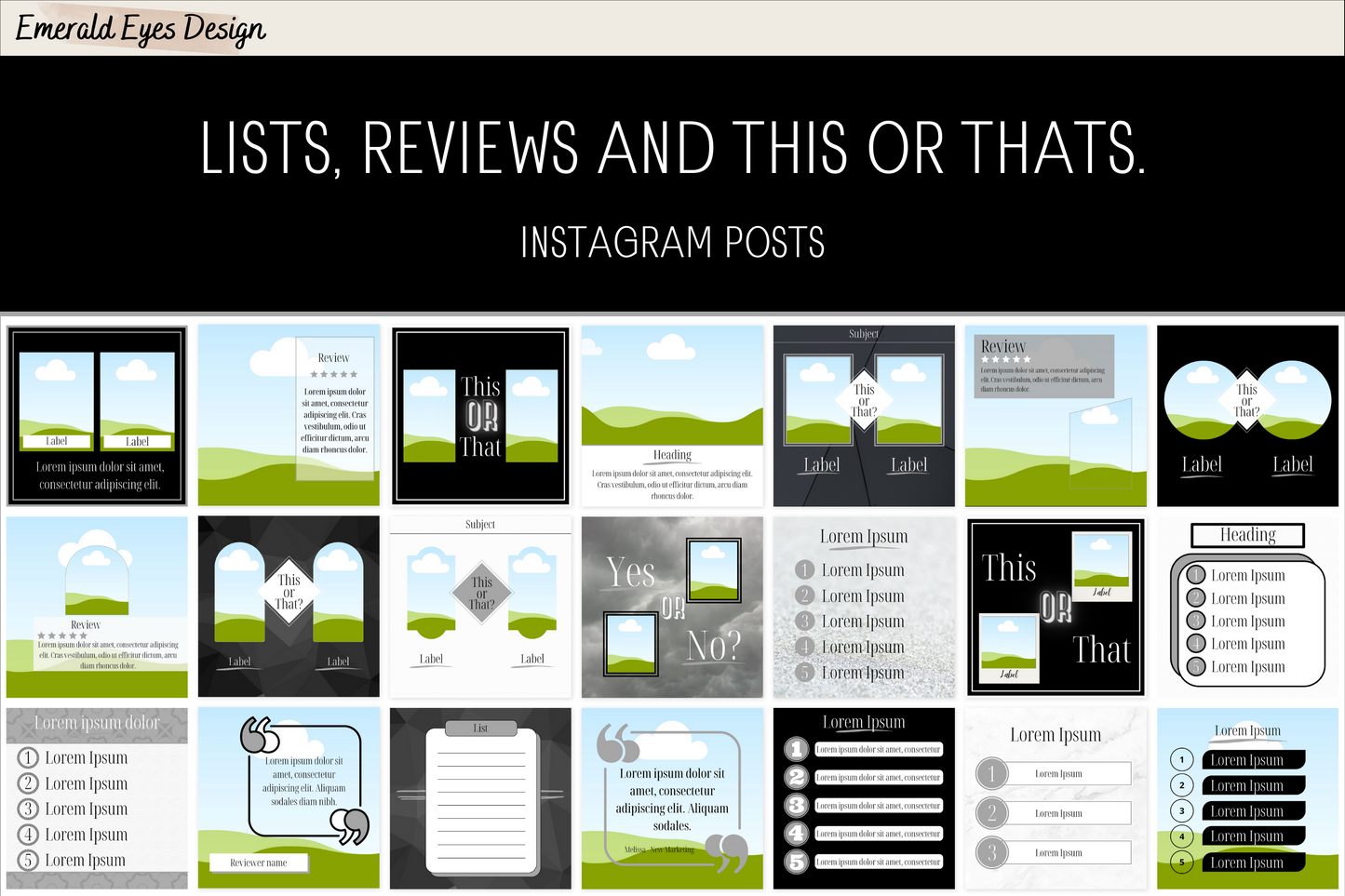 455 Canva Black White Paper Linen Ultra Modern Instagram Feed & Stories Templates