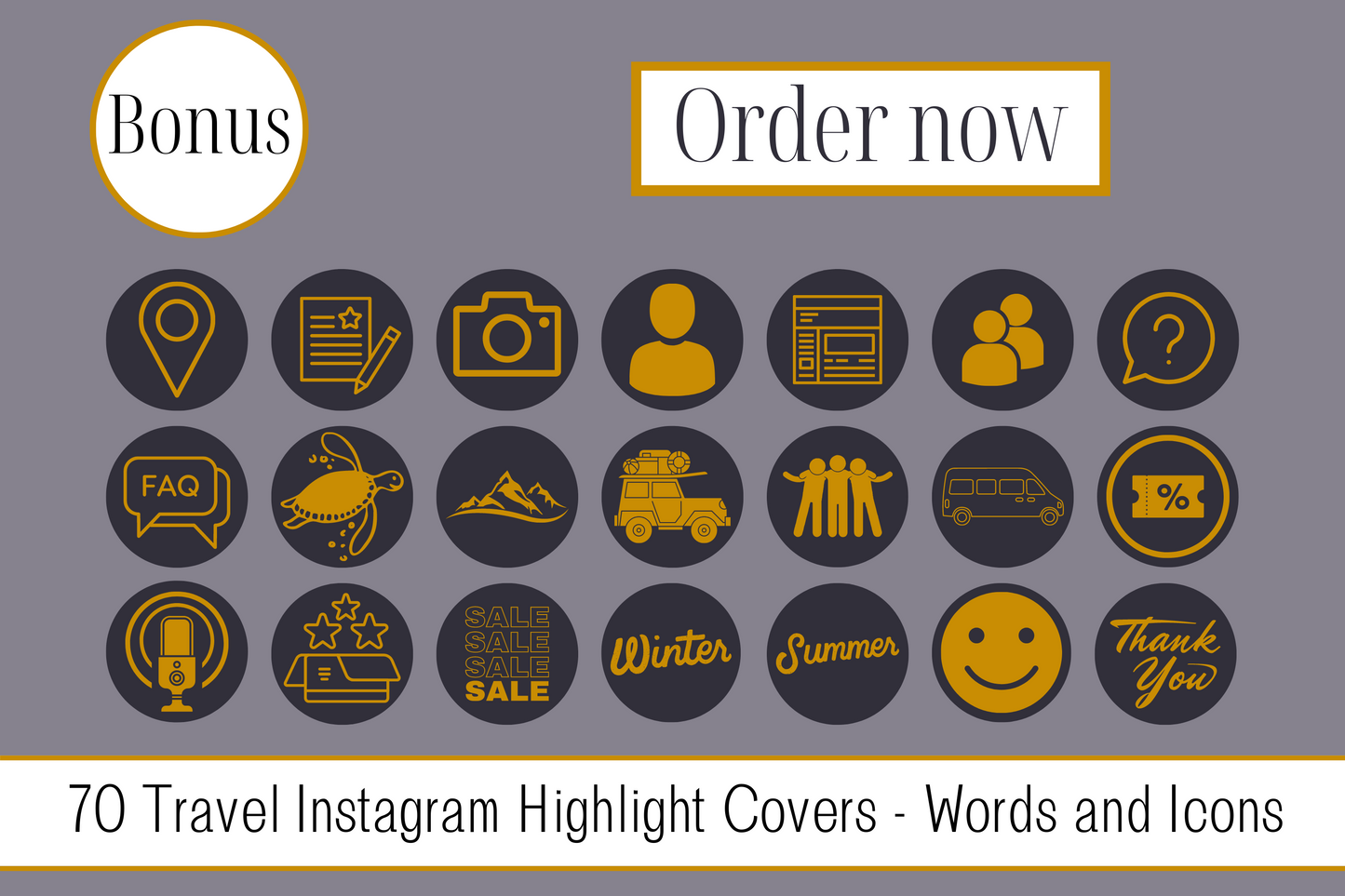 390 Canva Grey and Gold Travel Themed Instagram Feed & Stories Templates